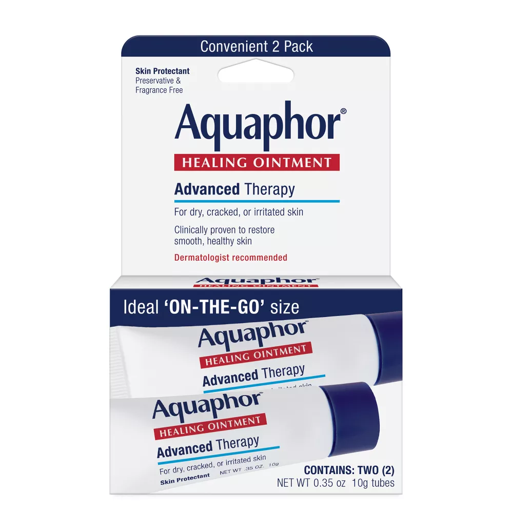 Aquaphor Healing Ointment - 0.35 Oz Tubes, 2/Pack